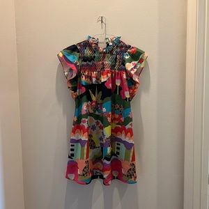 Crosby by Mollie Burch Quinn Sri Lanka Dress Sz S